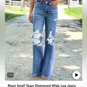 Risen wide leg jean